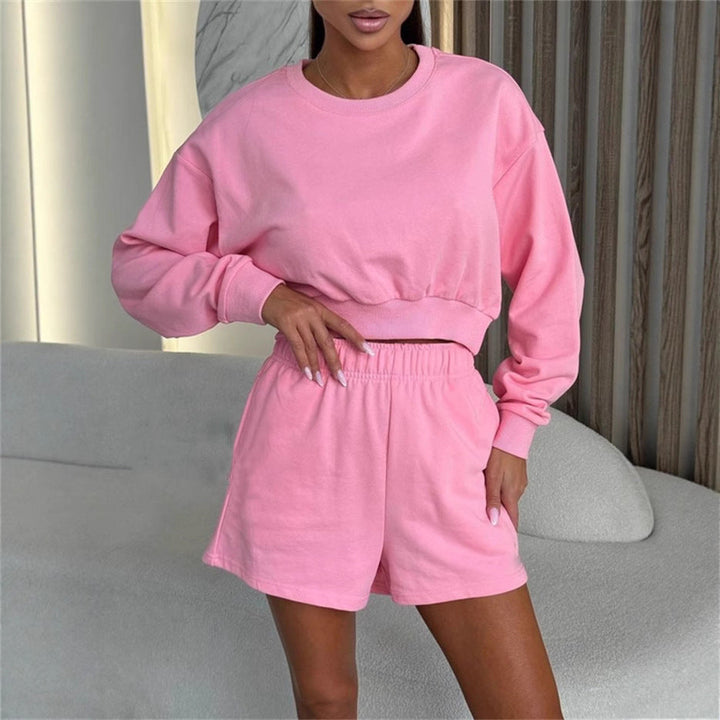 Artisio | Women Casual Sweatshirt Short Set
