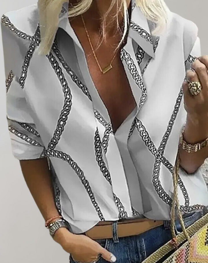 Artisio | Women Chain Print Shirt