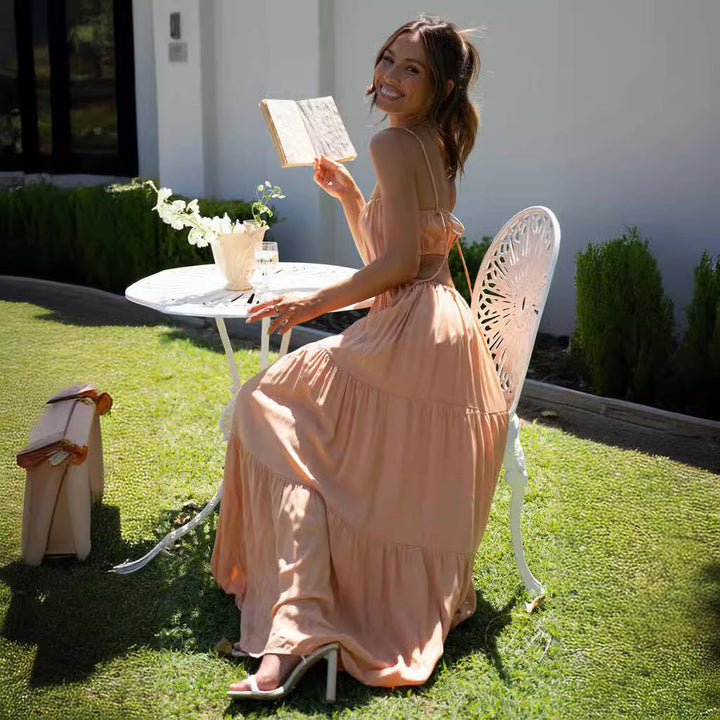 Artisio | Women Chic Cutout Maxi Dress