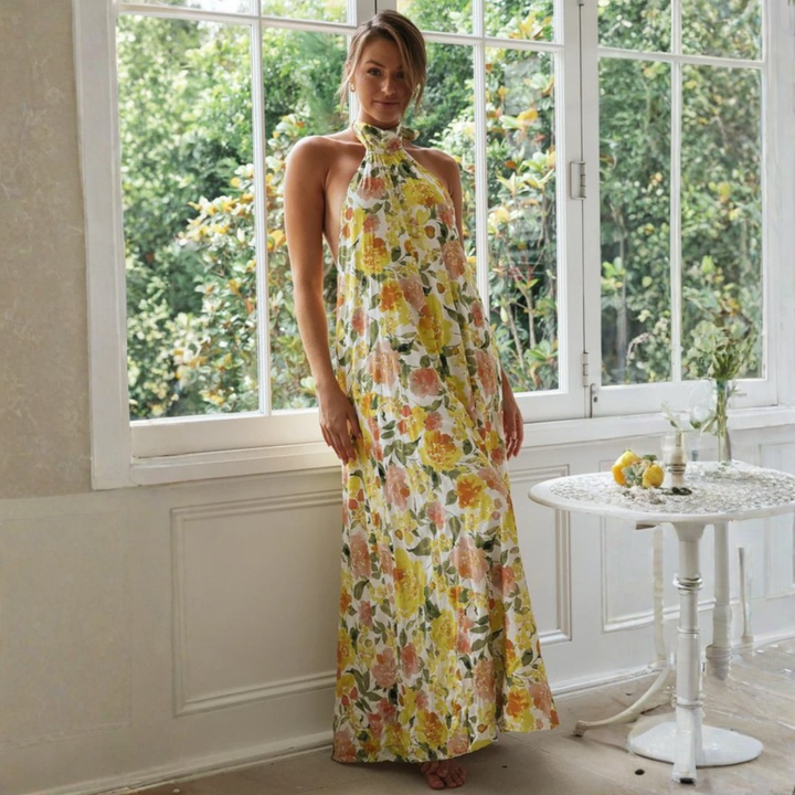 Artisio | Women Chic Halter Maxi Dress
