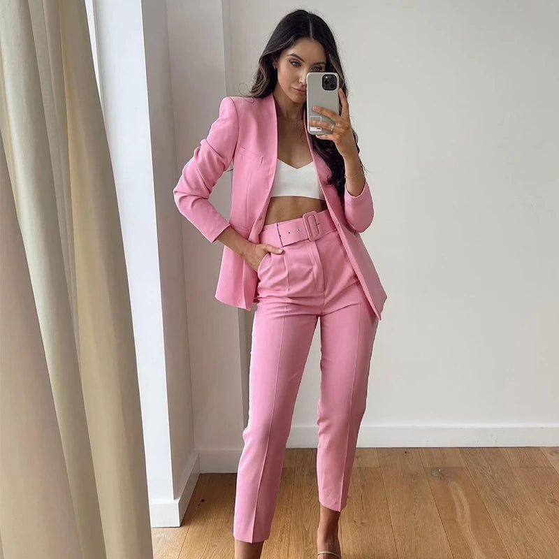 Artisio | Women Chic High Waist Trousers