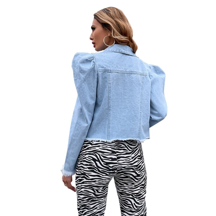 Artisio | Women Chic Puff Denim Jacket