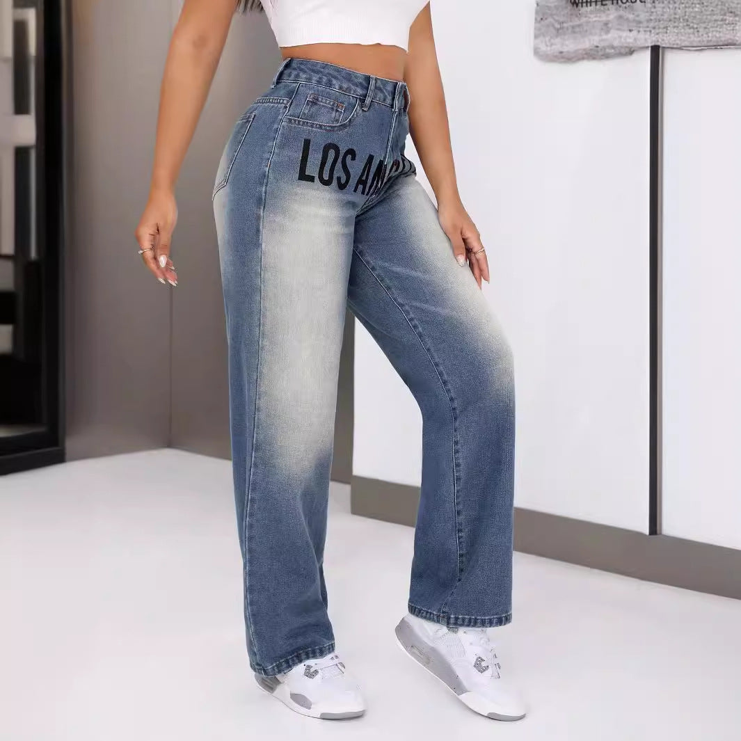 Artisio | Women City Graphic Denim Pants