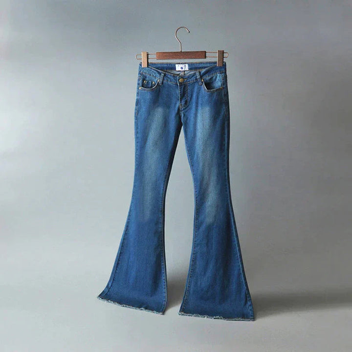 Artisio | Women Classic Flare Fit Denim Jeans