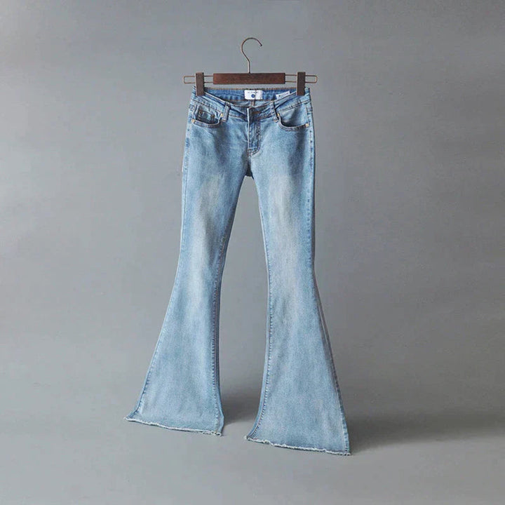 Artisio | Women Classic Flare Fit Denim Jeans