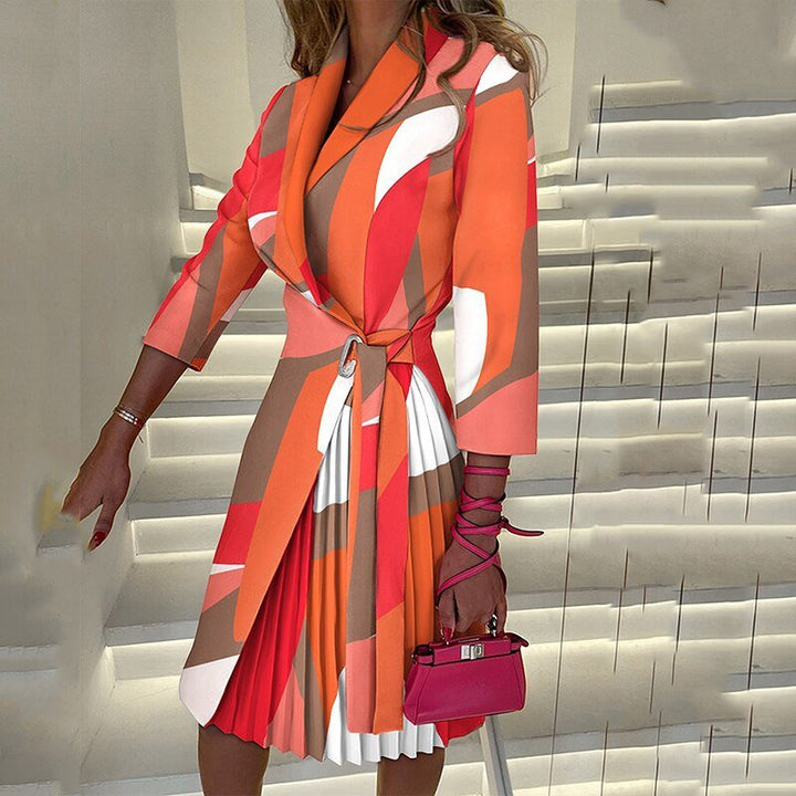 Artisio | Women Classic Houndstooth Midi Dress