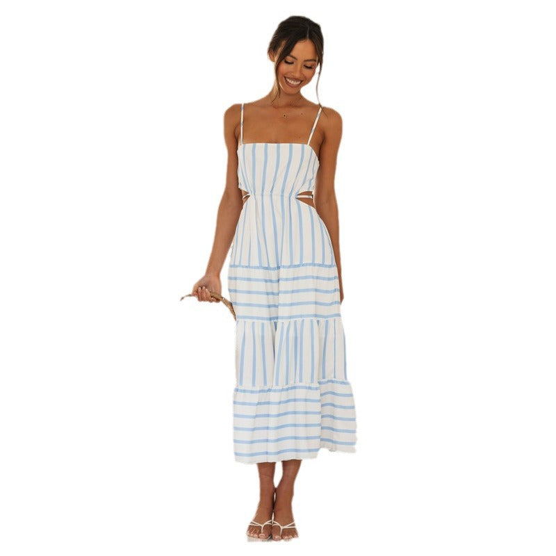 Artisio | Women Clean Striped Maxi Dress