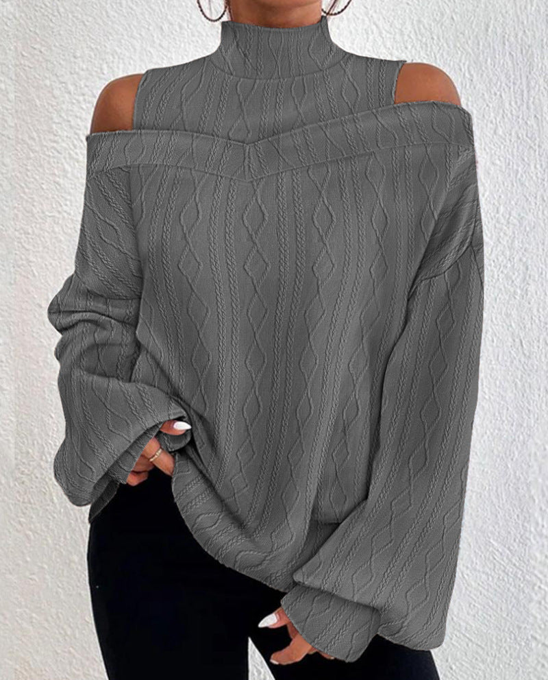 Artisio | Women Cold Shoulder Knit Sweater