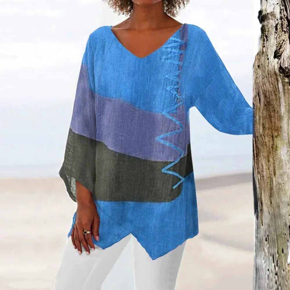 Artisio | Women Colorblock Flow Blouse