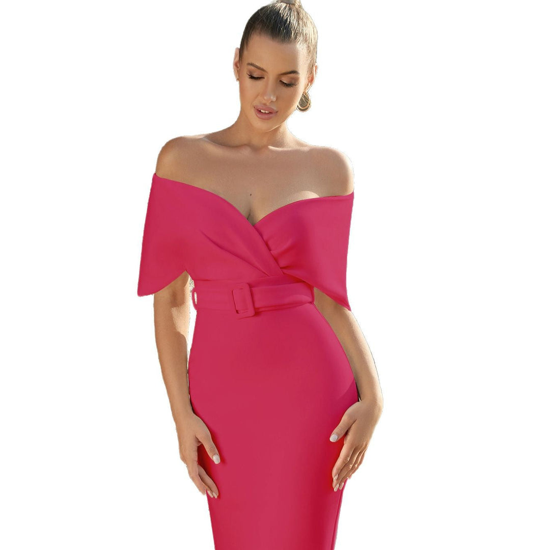Artisio | Women Contour Fit Belted Dress