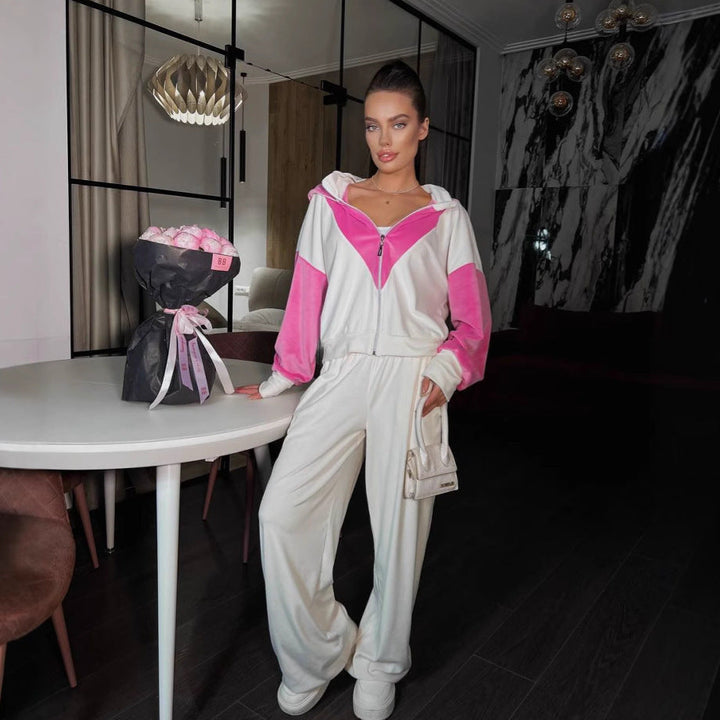 Artisio | Women Contrast Panel Lounge Set