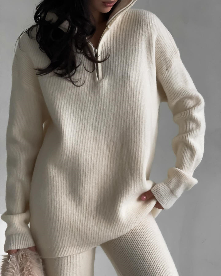 Artisio | Women Cozy Knit Zip Set
