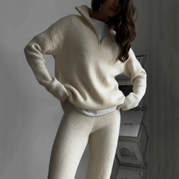 Artisio | Women Cozy Knit Zip Set
