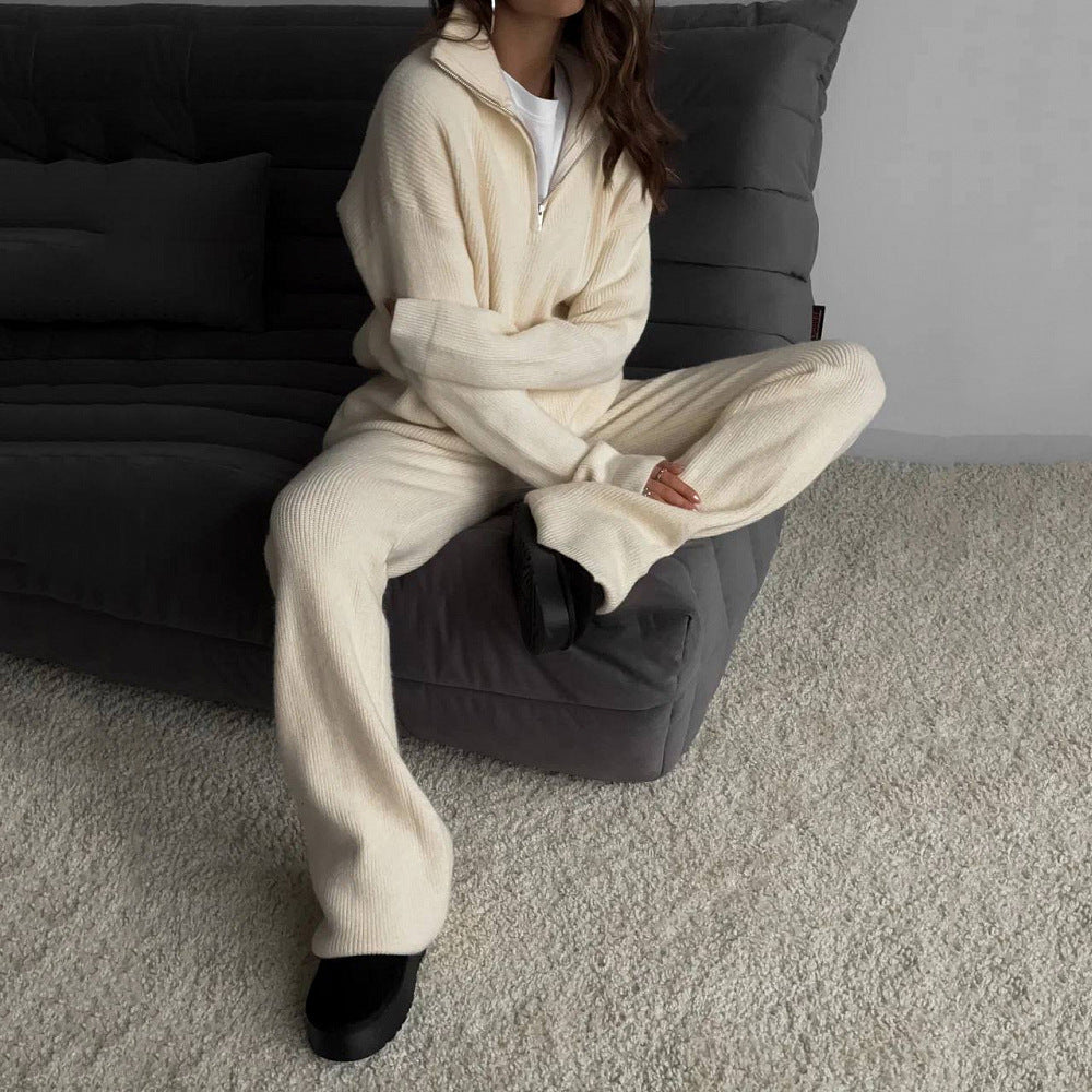 Artisio | Women Cozy Knit Zip Set