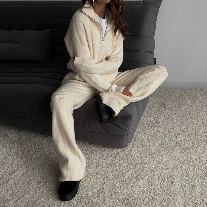 Artisio | Women Cozy Knit Zip Set