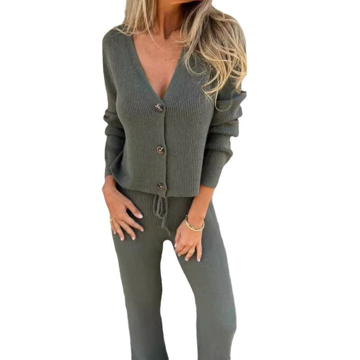 Artisio | Women Cozy Ribbed Two Piece