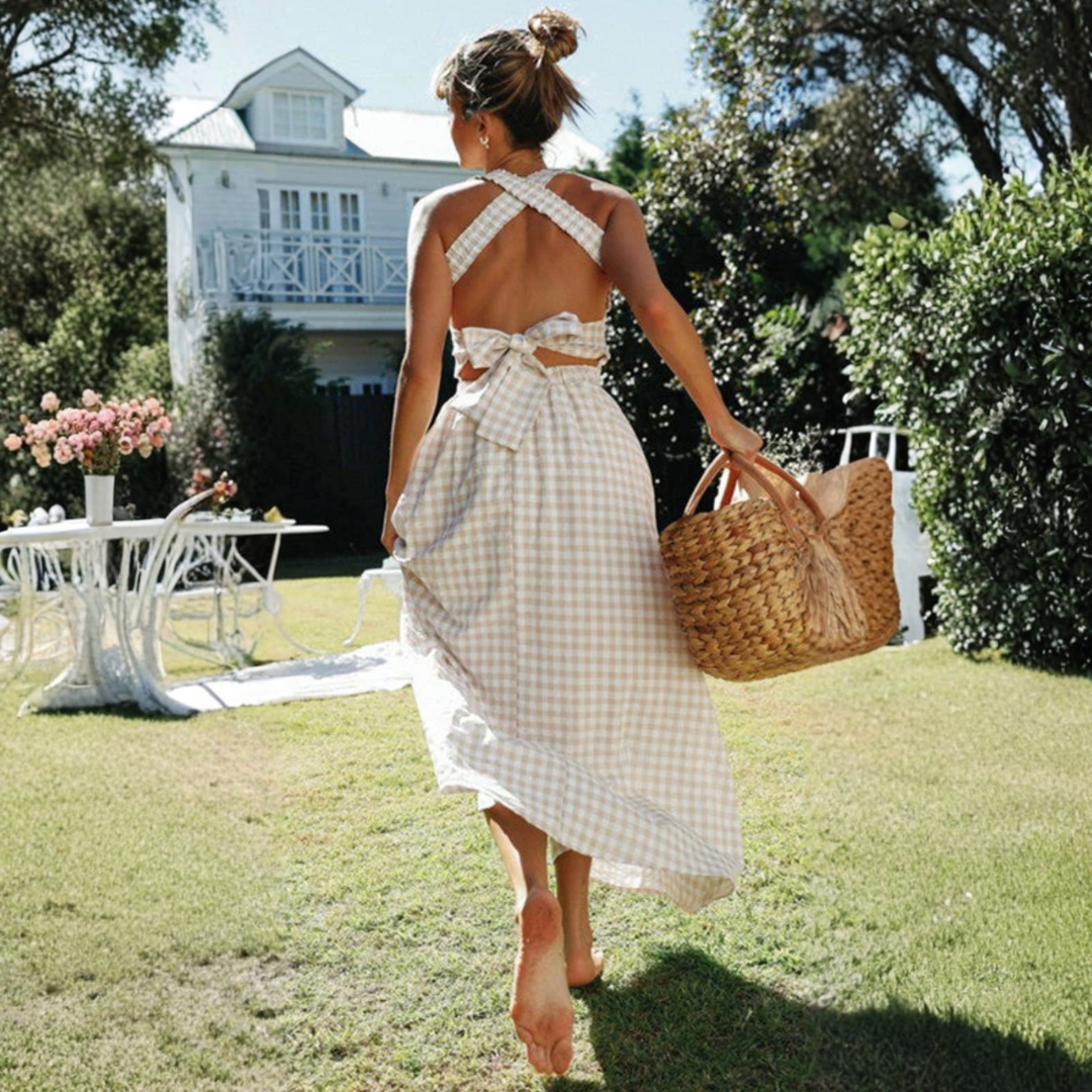Artisio | Women Criss Cross Maxi Dress