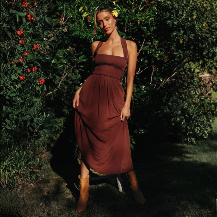 Artisio | Women Criss Cross Maxi Dress