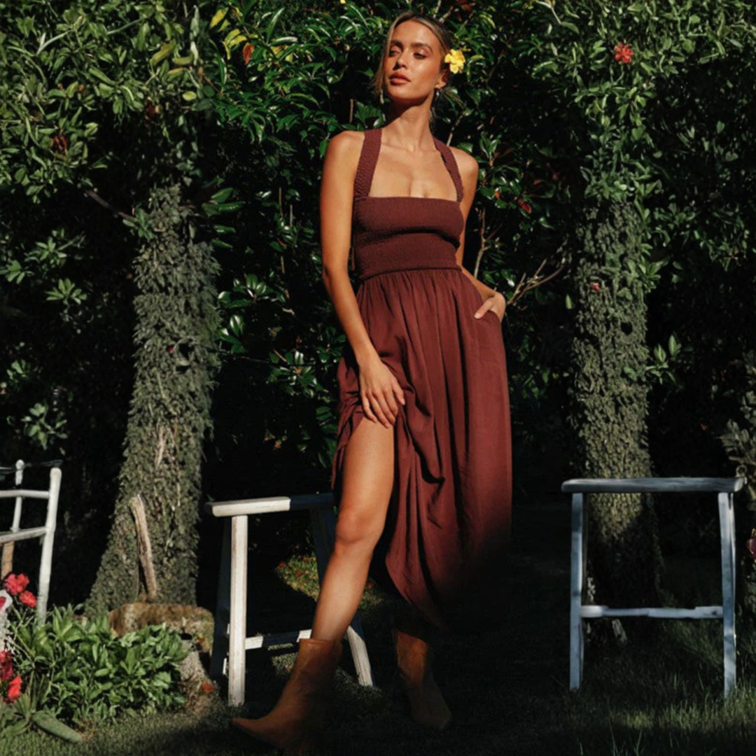Artisio | Women Criss Cross Maxi Dress