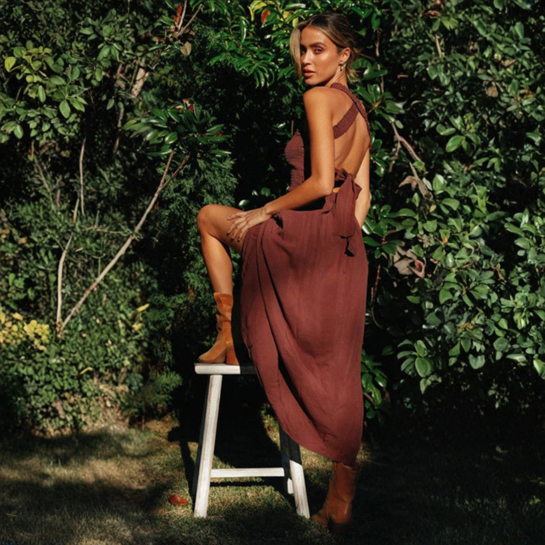 Artisio | Women Criss Cross Maxi Dress