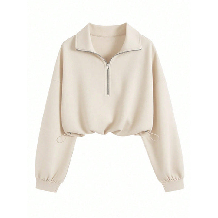 Artisio | Women Crop Zip Sweatshirt