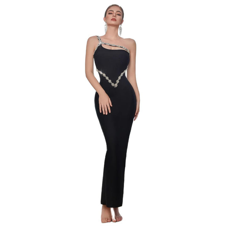 Artisio | Women Crystal Bodycon Maxi Dress