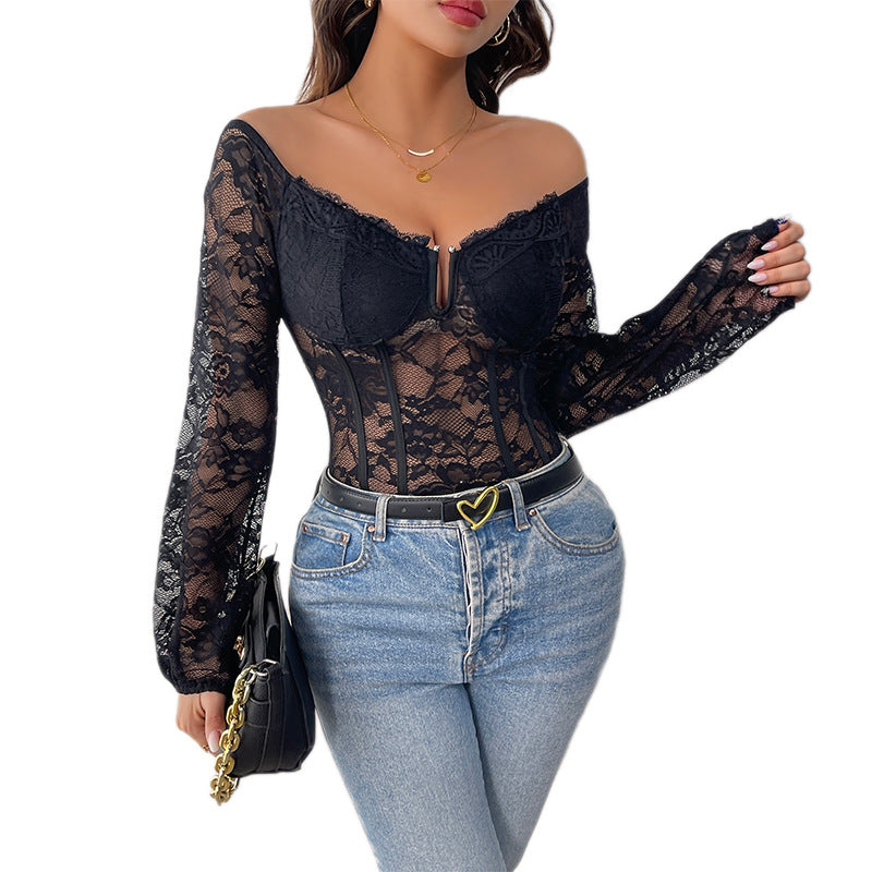 Artisio | Women Delicate Lace Bodysuit