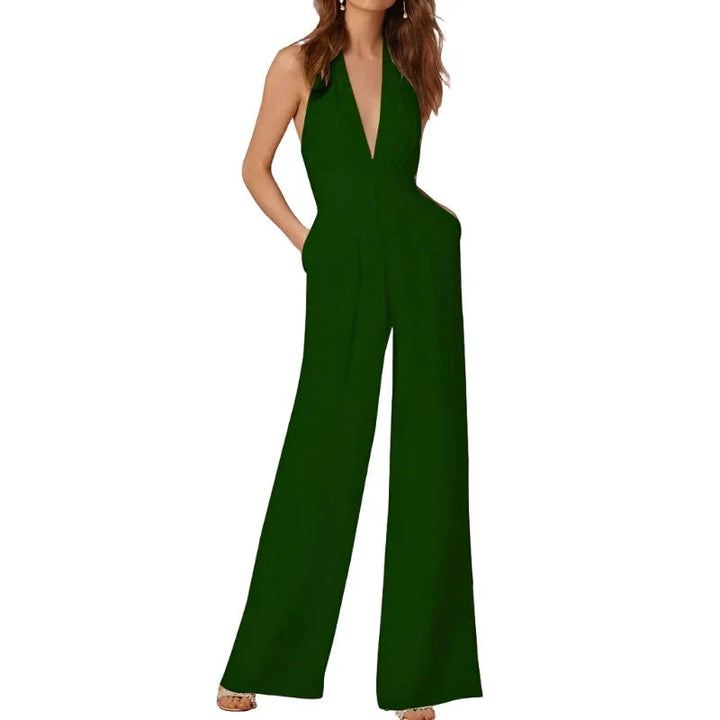 Artisio | Women Draped Neck Jumpsuit