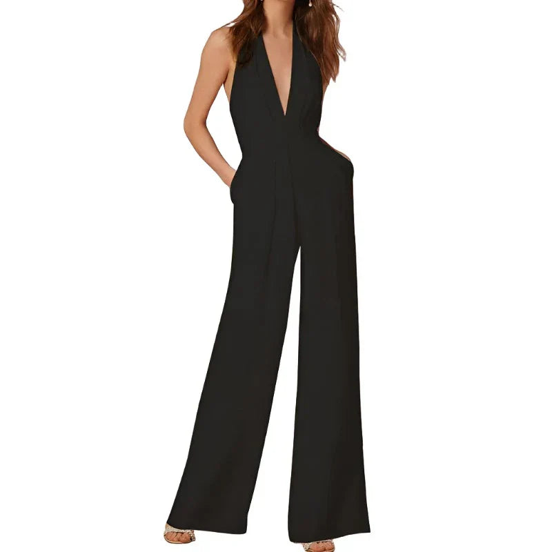 Artisio | Women Draped Neck Jumpsuit