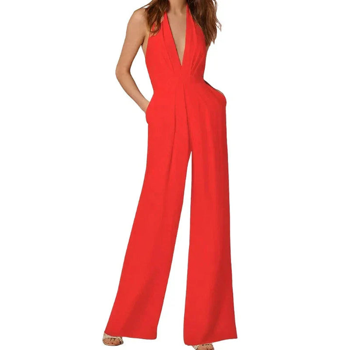 Artisio | Women Draped Neck Jumpsuit
