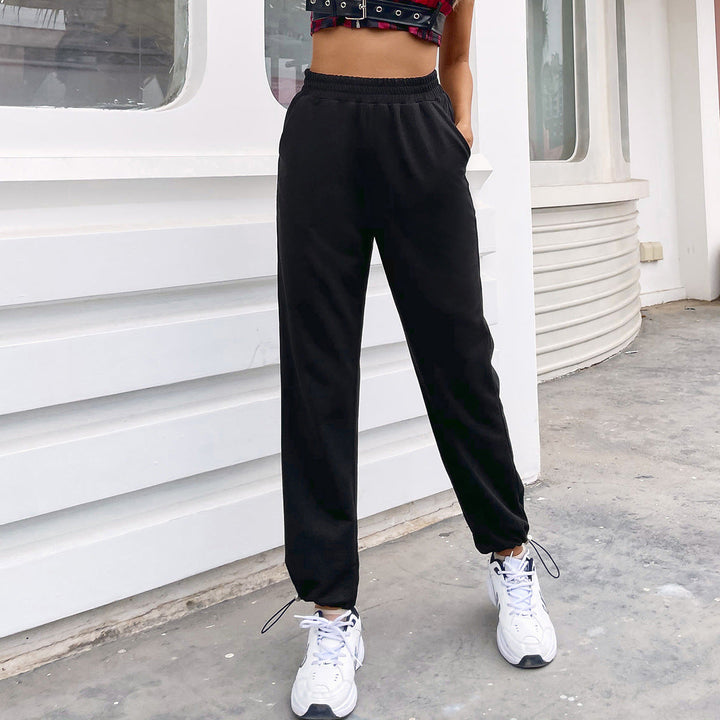 Artisio | Women Drawstring Ankle Jogger Pants
