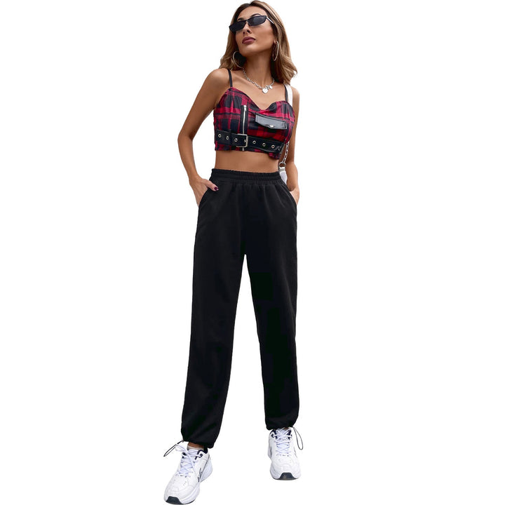Artisio | Women Drawstring Ankle Jogger Pants