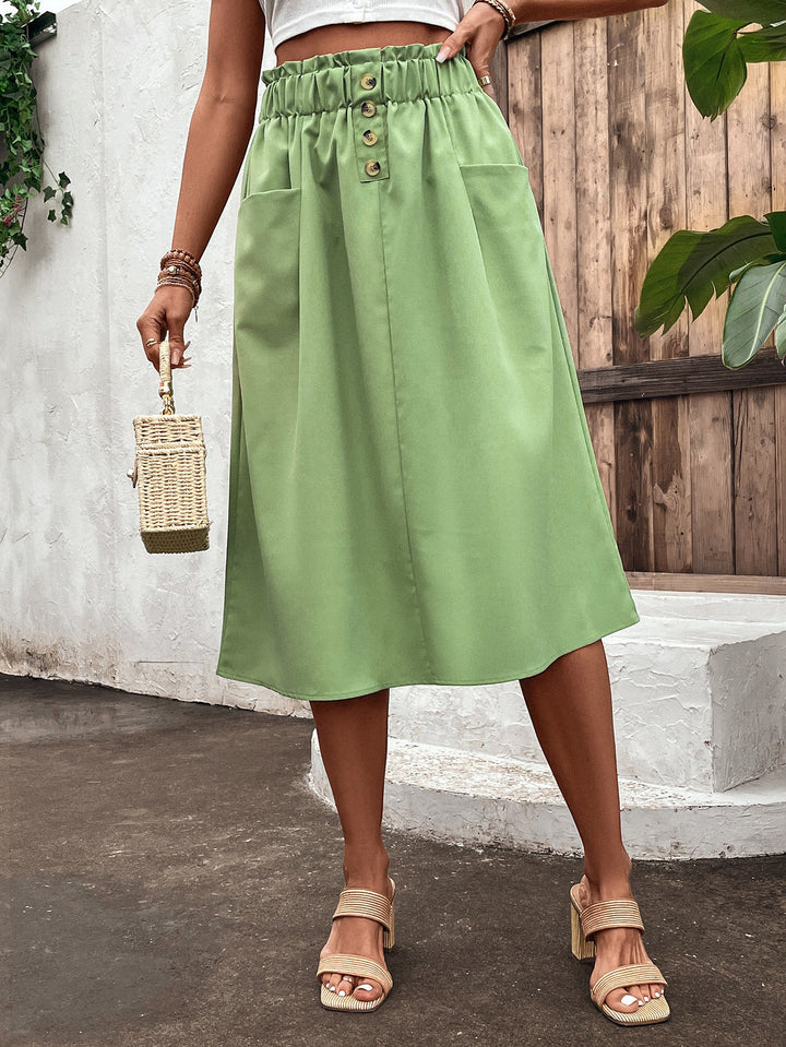 Artisio | Women Easy Wear Casual Midi Skirt
