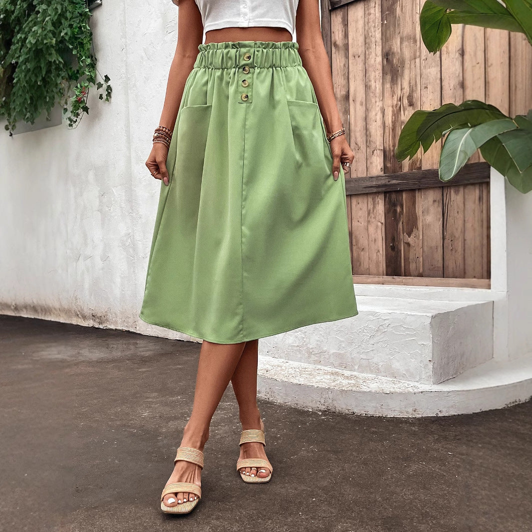 Artisio | Women Easy Wear Casual Midi Skirt