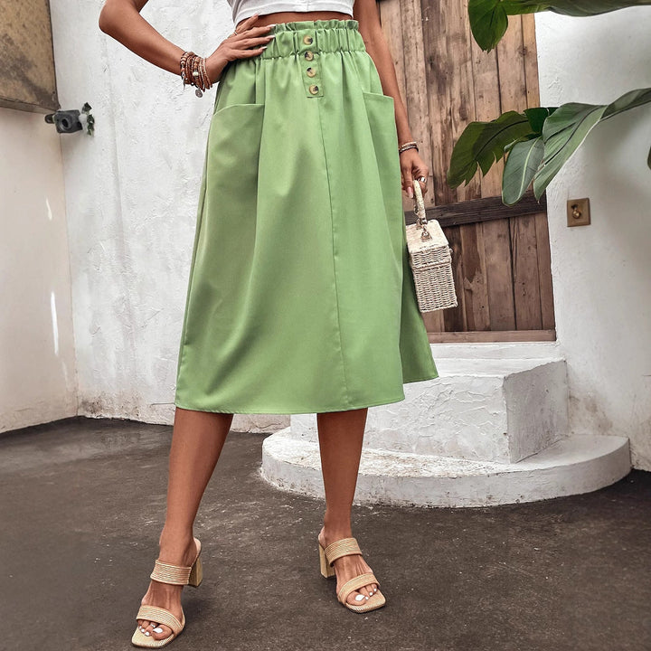 Artisio | Women Easy Wear Casual Midi Skirt