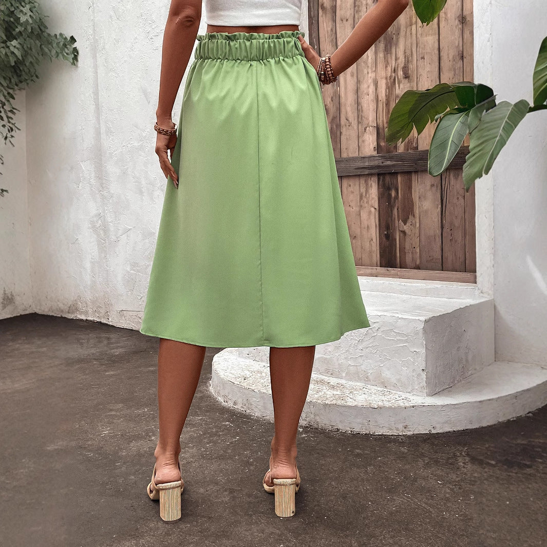 Artisio | Women Easy Wear Casual Midi Skirt