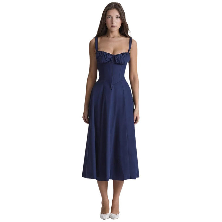 Artisio | Women Elegant Corset Midi Dress