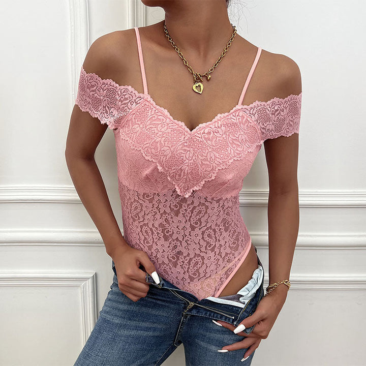 Artisio | Women Feminine Lace Bodysuit