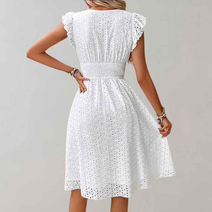Artisio | Women Fit And Flare Lace Dress