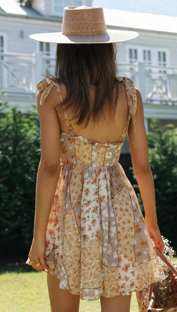 Artisio | Women Floral Beach Mini Dress