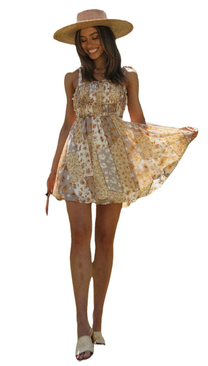 Artisio | Women Floral Beach Mini Dress