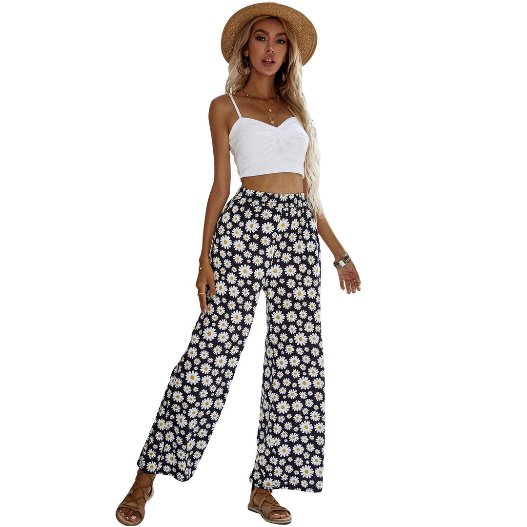 Artisio | Women Floral Breeze Wide Pants