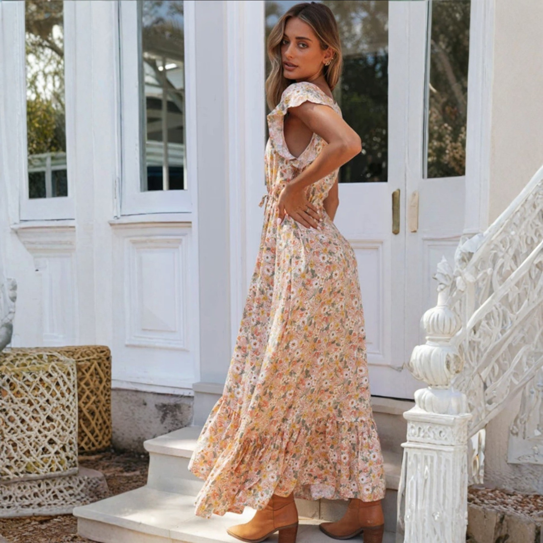 Artisio | Women Floral Calm Maxi Dress