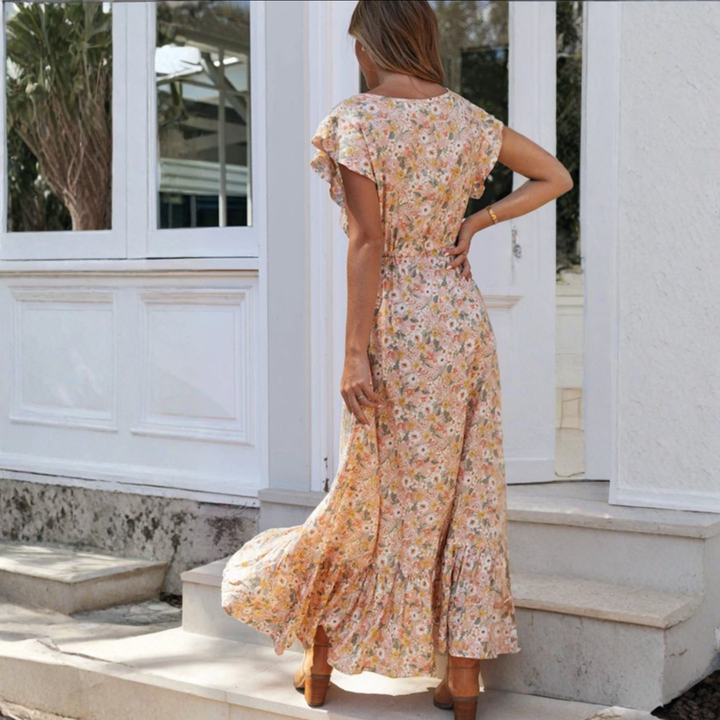 Artisio | Women Floral Calm Maxi Dress