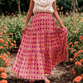 Artisio | Women Floral Flow Maxi Skirt