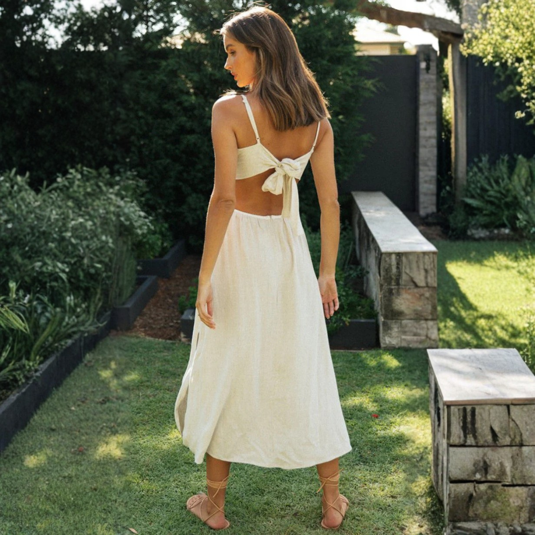 Artisio | Women Floral Halter Flow Maxi Dress
