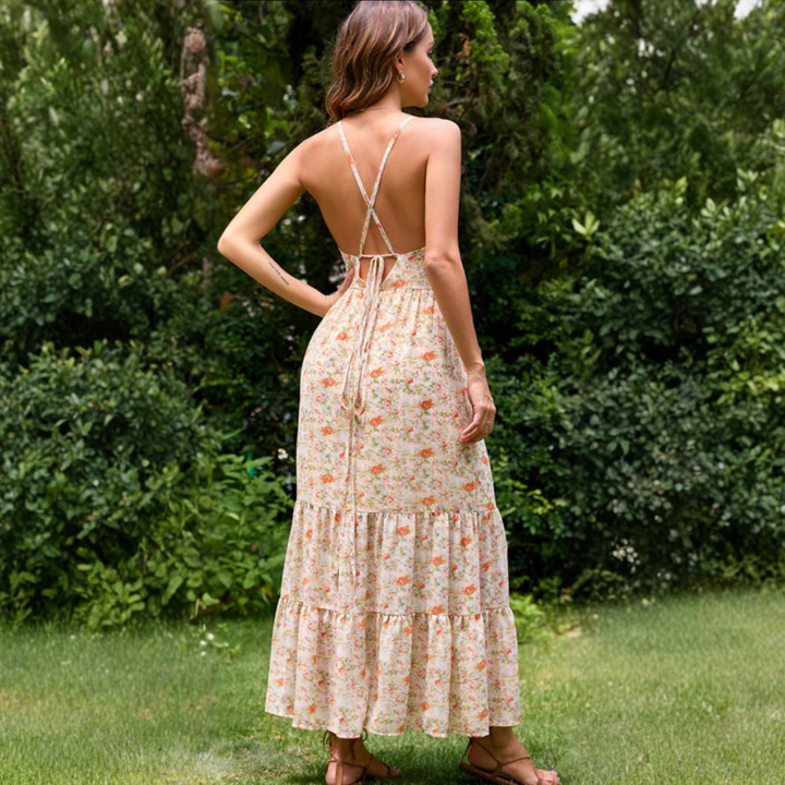 Artisio | Women Floral Tier Maxi Dress