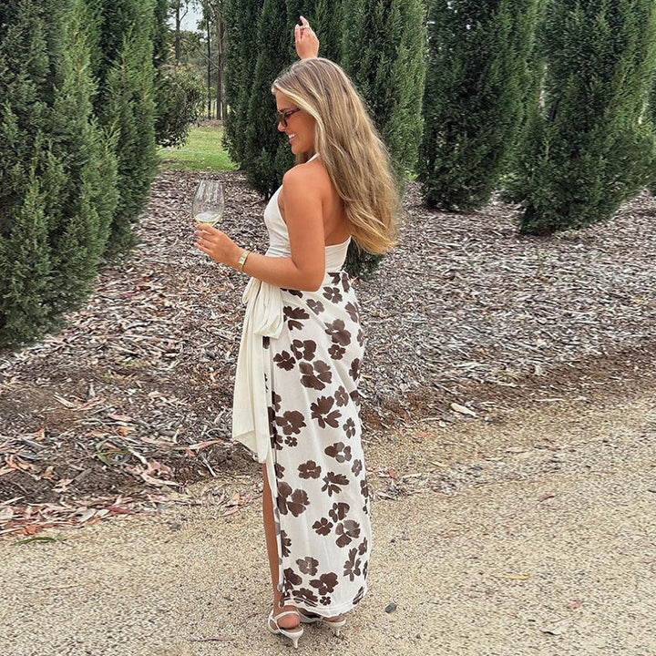 Artisio | Women Floral Wrap Maxi Dress