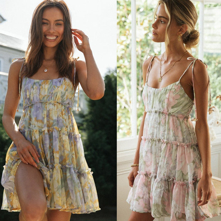 Artisio | Women Flowing Floral Mini Dress