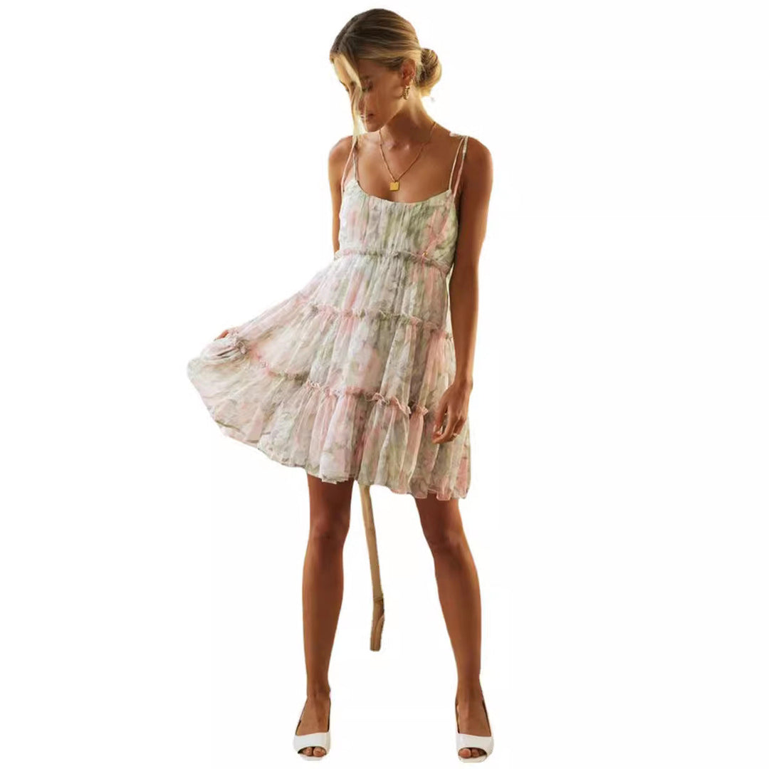 Artisio | Women Flowing Floral Mini Dress